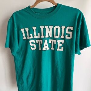 Vintage Teal Illinois State University Preppy T-Shirt Medium